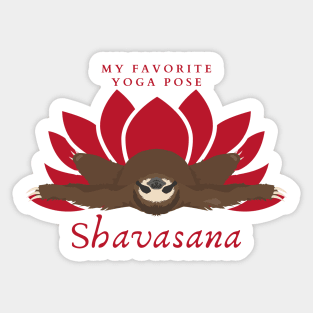 Yoga sloth - Shavasana Sticker